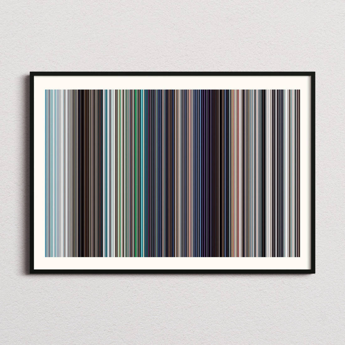 Superman (2025) Movie Barcode Poster - Barcode Only