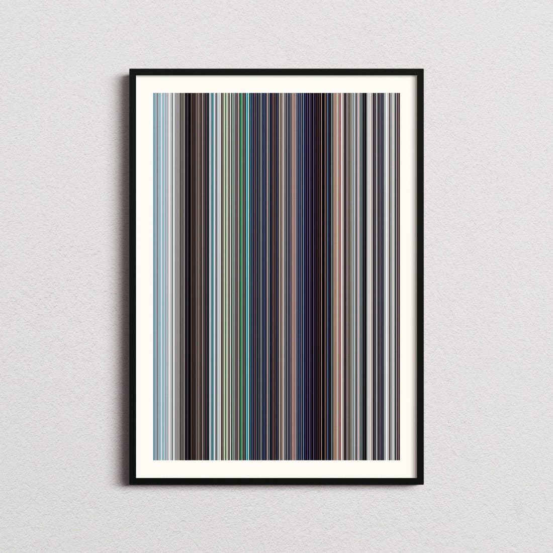Superman (2025) Movie Barcode Poster - Barcode Only