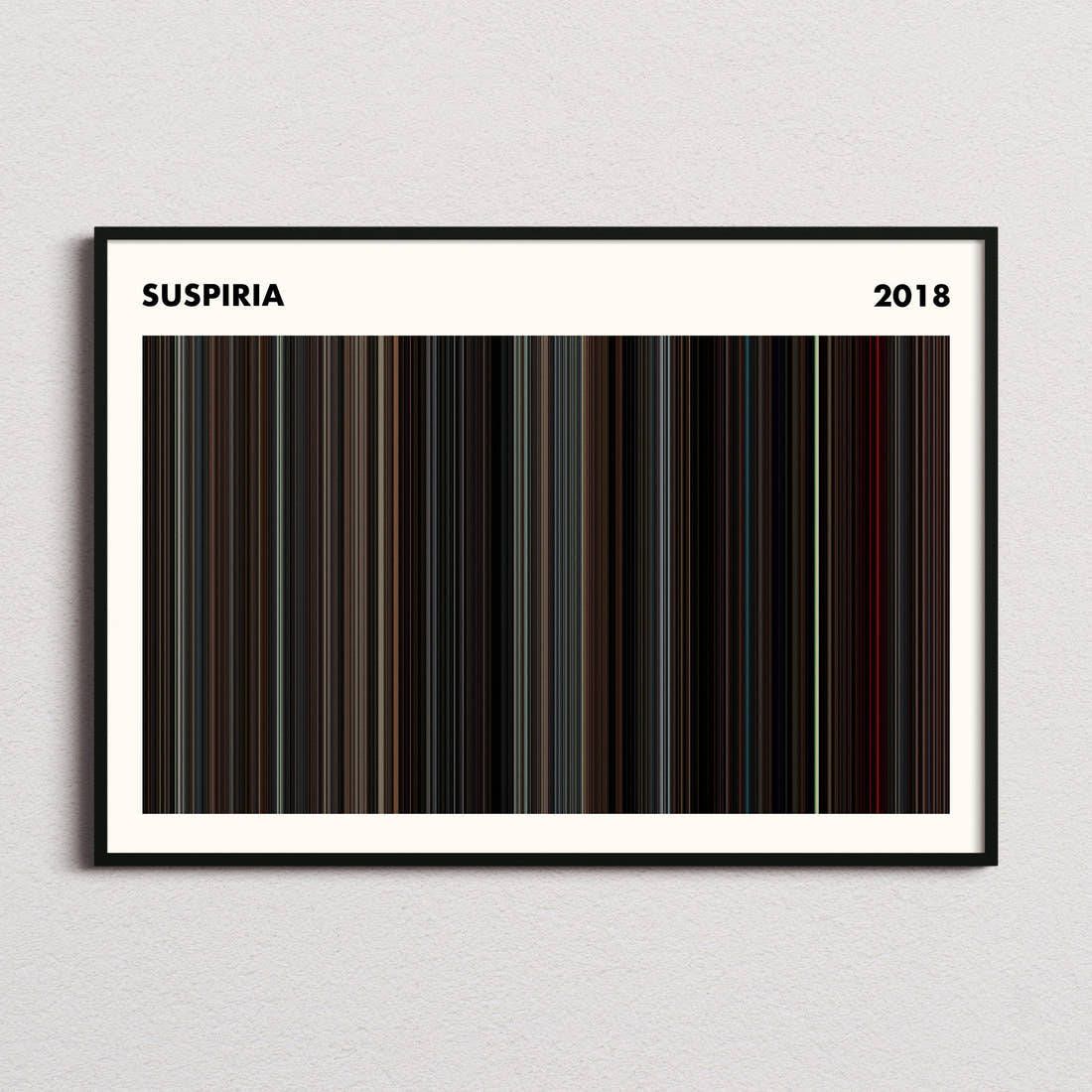 Suspiria Movie Barcode Poster - Simplified