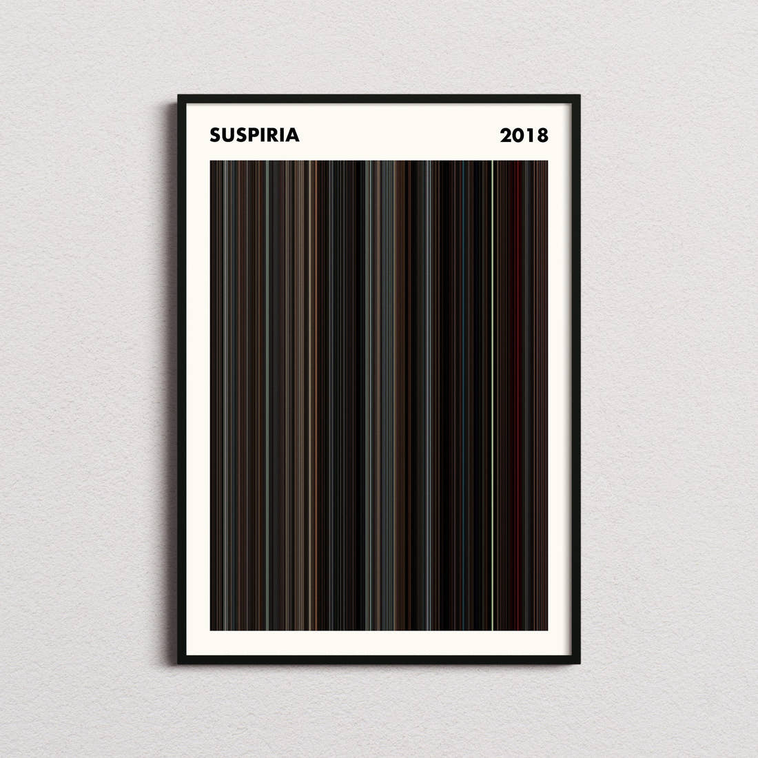 Suspiria Movie Barcode Poster - Simplified