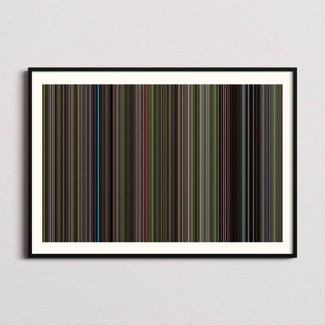 Swamp Thing Movie Barcode Poster - Barcode Only