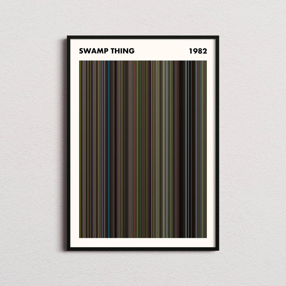 Swamp Thing Movie Barcode Poster - Simplified