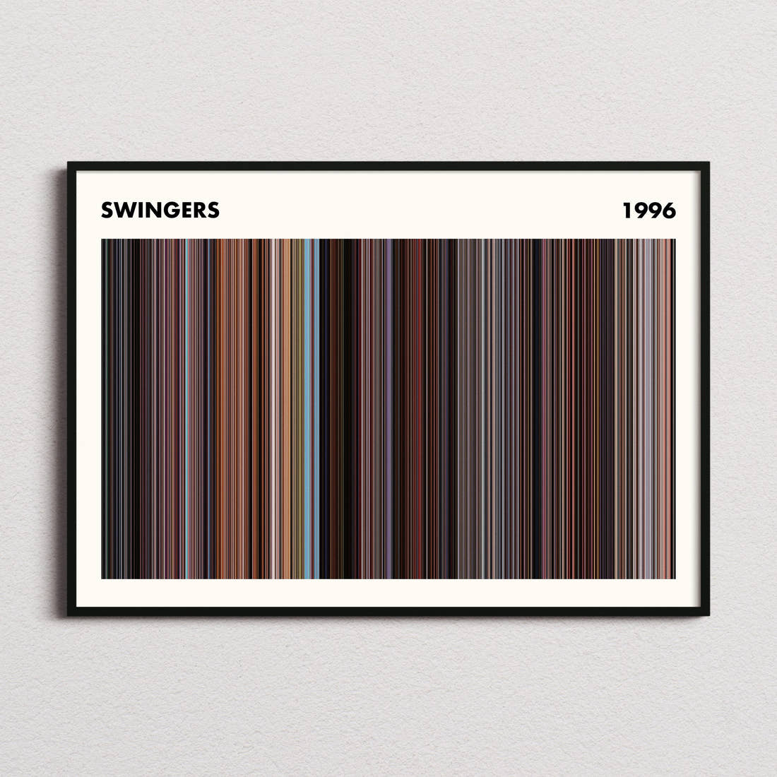 Swingers Movie Barcode Poster - Simplified