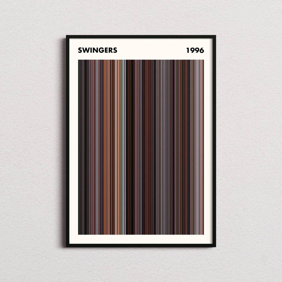 Swingers Movie Barcode Poster - Simplified