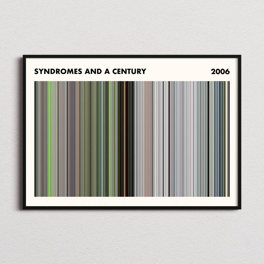 Syndromes and a Century Movie Barcode Poster - Simplified