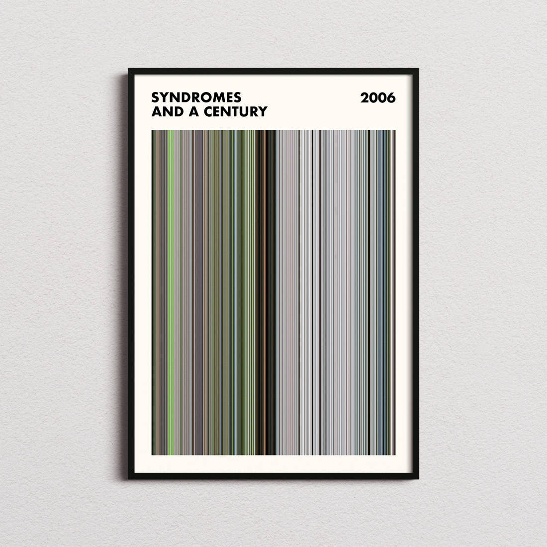 Syndromes and a Century Movie Barcode Poster - Simplified