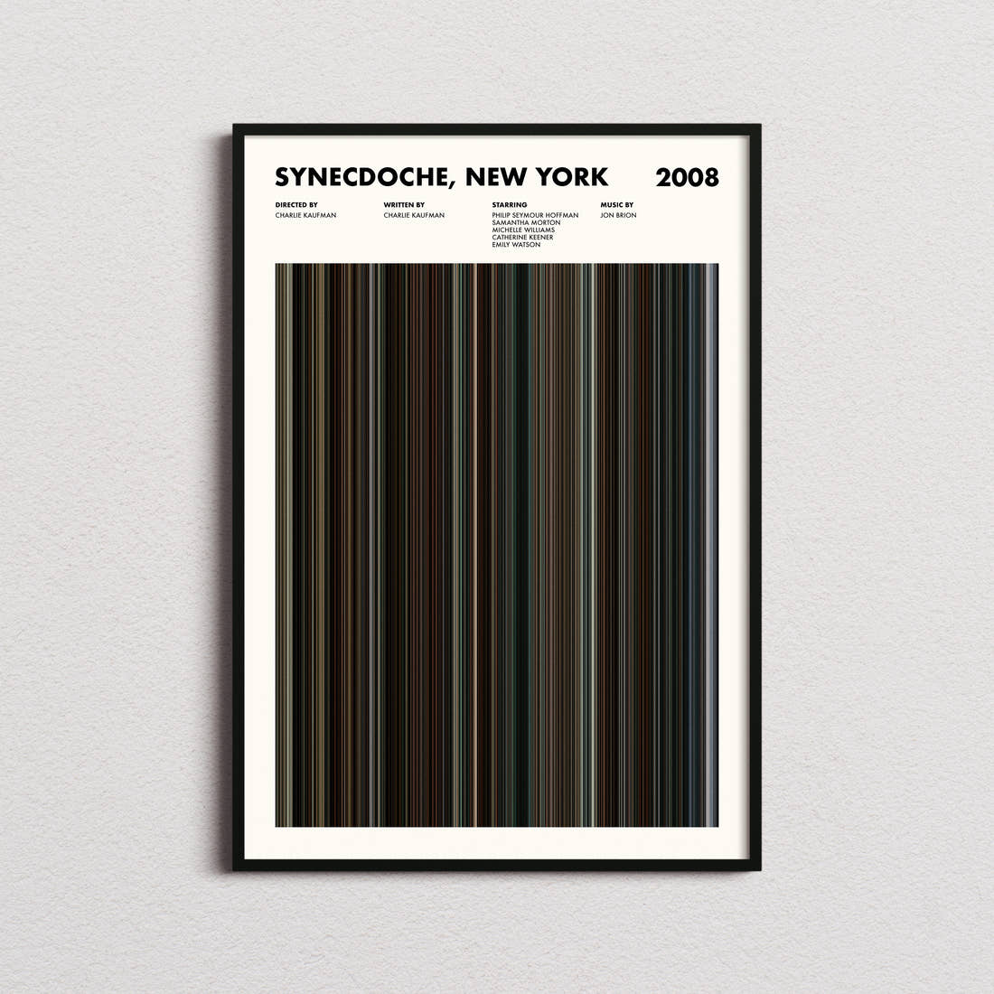 Synecdoche, New York Movie Barcode Poster