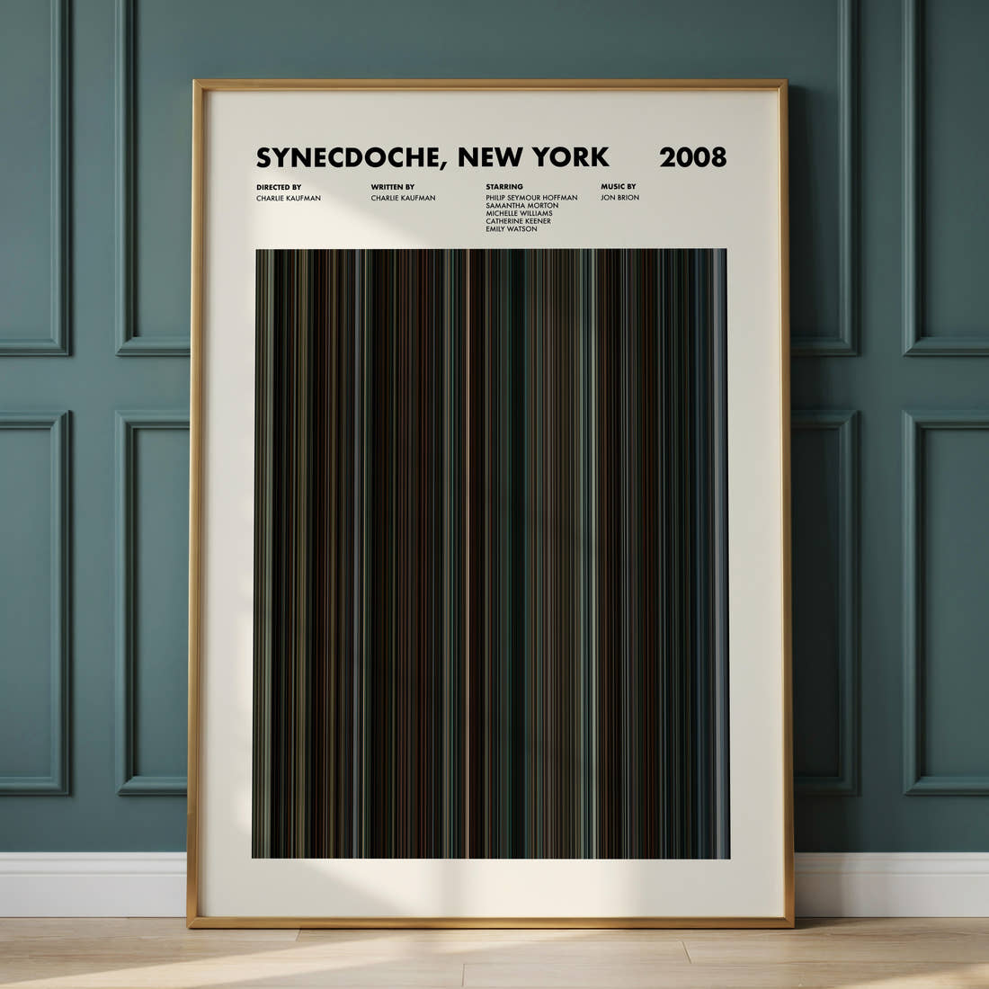 Synecdoche, New York Movie Barcode Poster