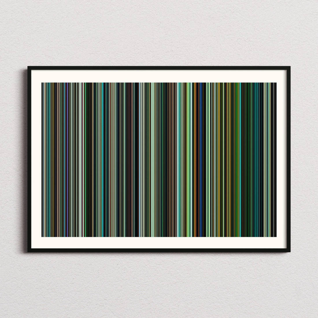 T2 Trainspotting Movie Barcode Poster - Barcode Only