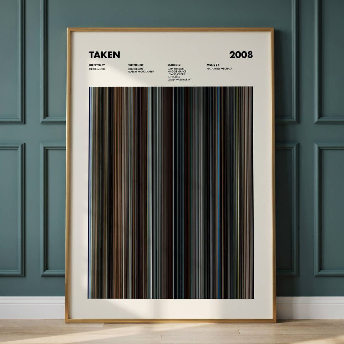 Taken Movie Barcode Poster