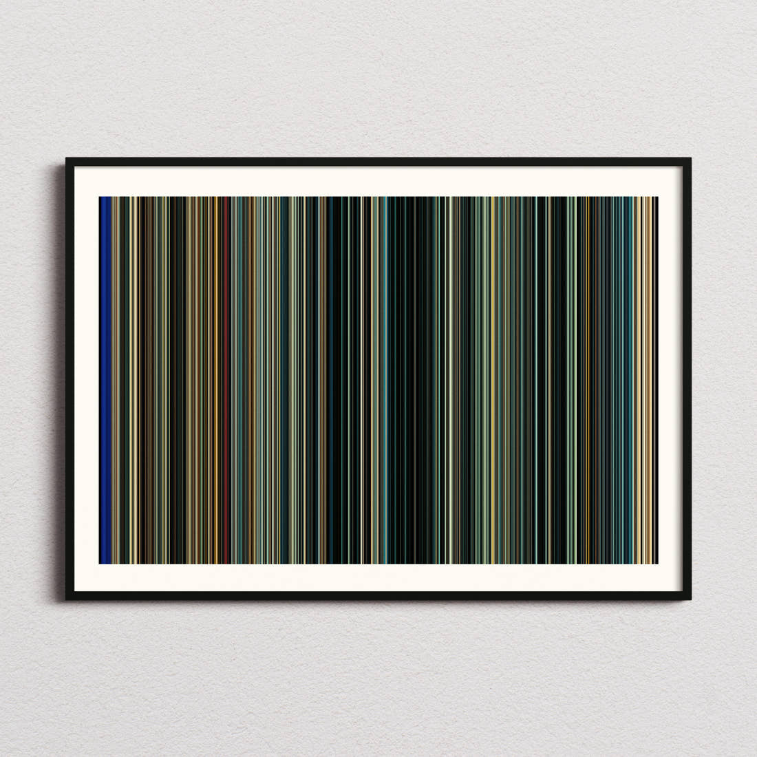 Taken 2 Movie Barcode Poster - Barcode Only
