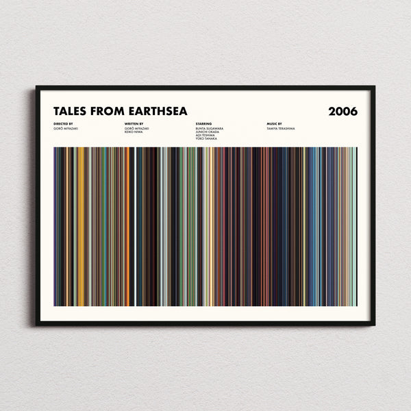 Tales From Earthsea Movie Barcode Poster