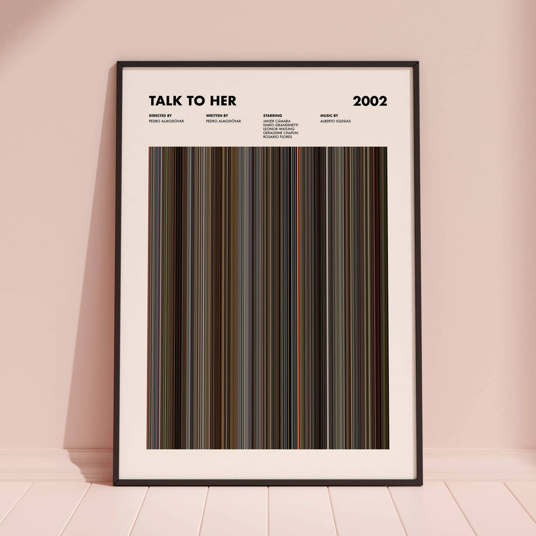 Talk to Her Movie Barcode Poster