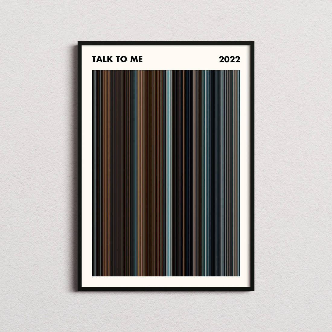 Talk to Me Movie Barcode Poster - Simplified