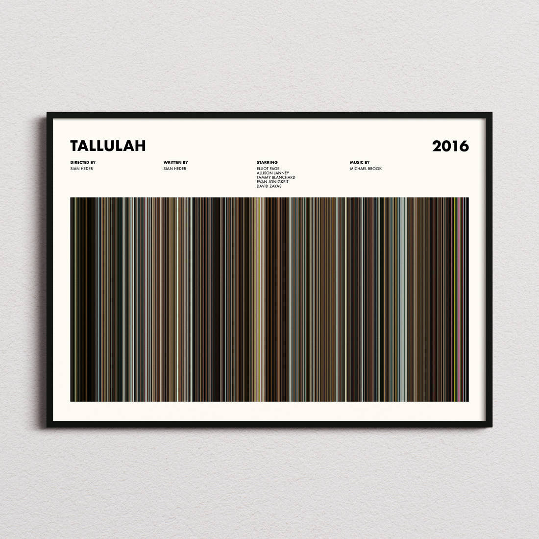 Tallulah Movie Barcode Poster