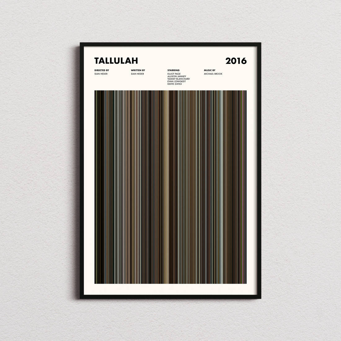 Tallulah Movie Barcode Poster