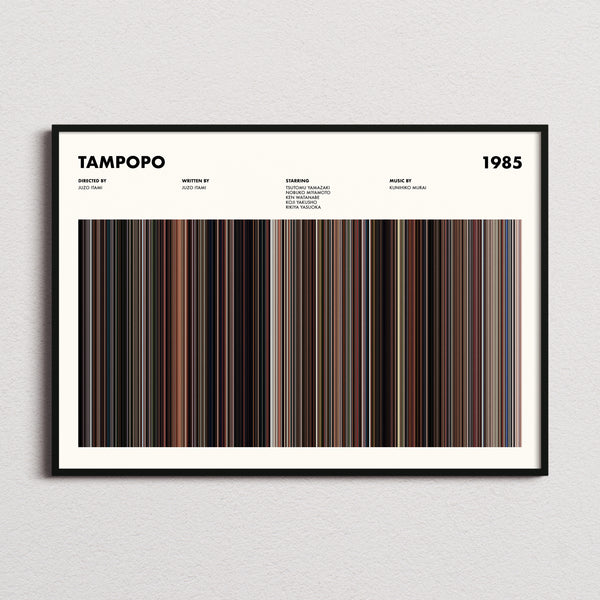 Tampopo Movie Barcode Poster