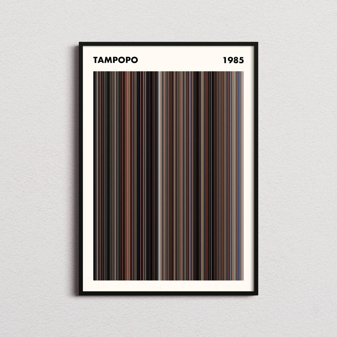 Tampopo Movie Barcode Poster - Simplified