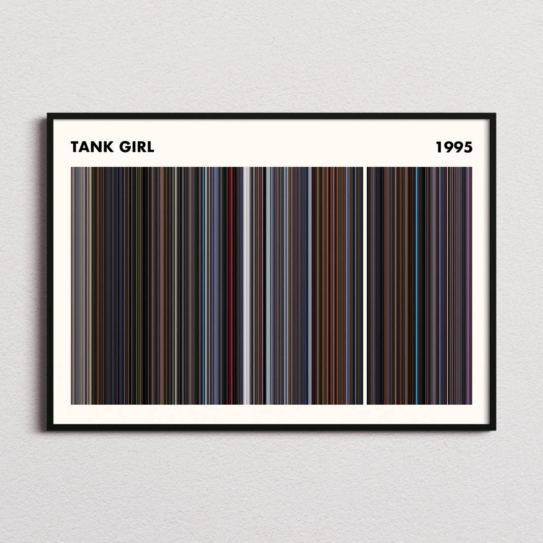 Tank Girl Movie Barcode Poster - Simplified