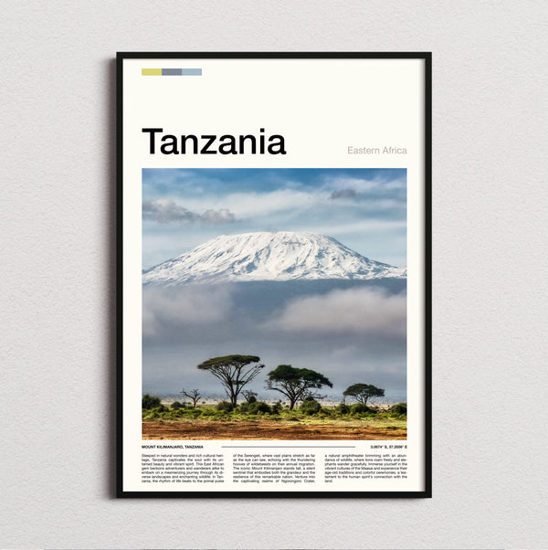 Tanzania - Mount Kilimanjaro Above The Clouds - Travel Print