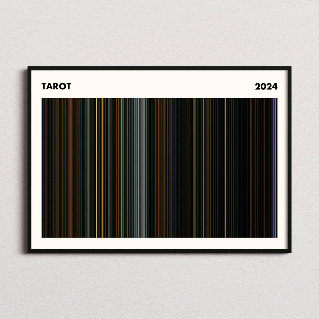 Tarot Movie Barcode Poster - Simplified