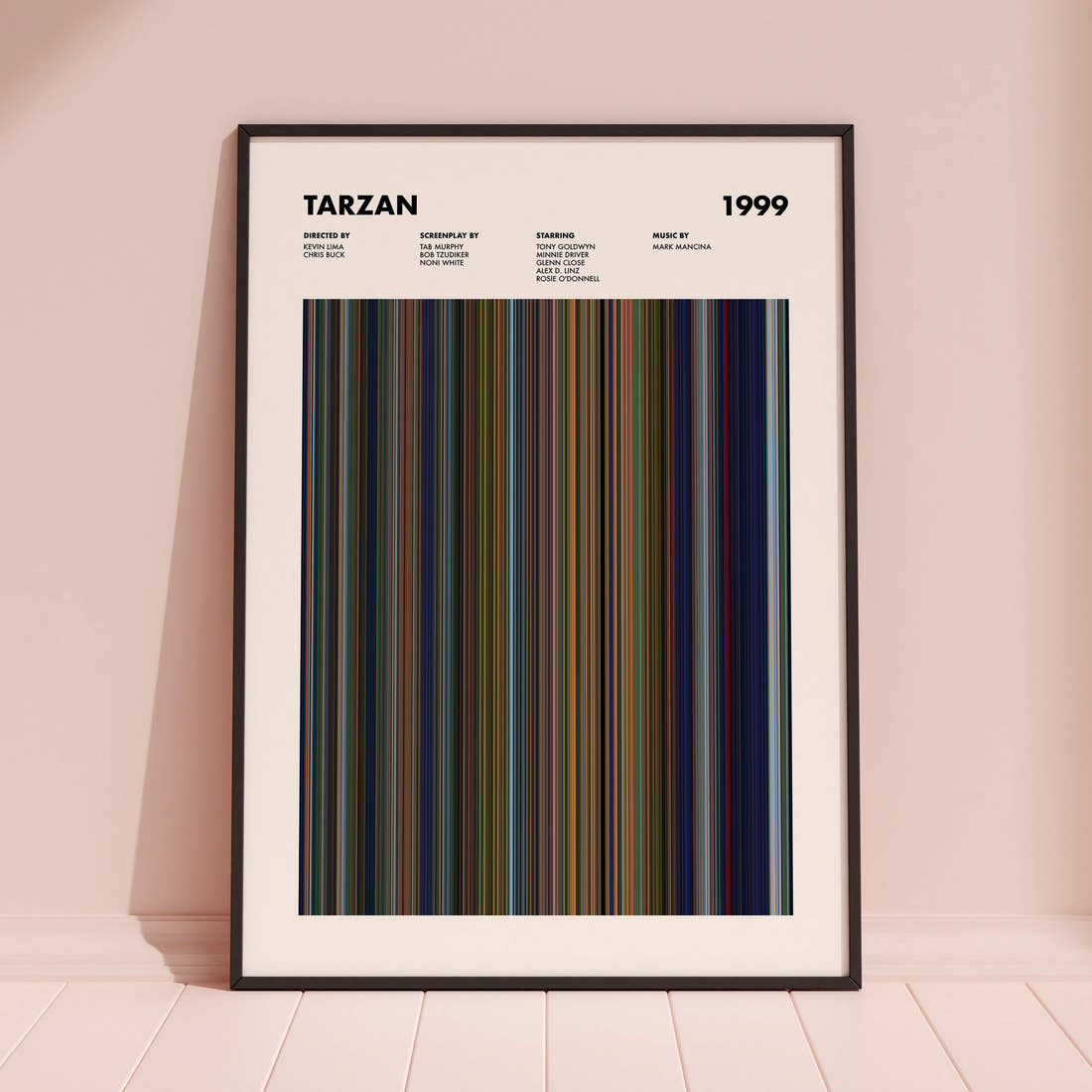 Tarzan Movie Barcode Poster