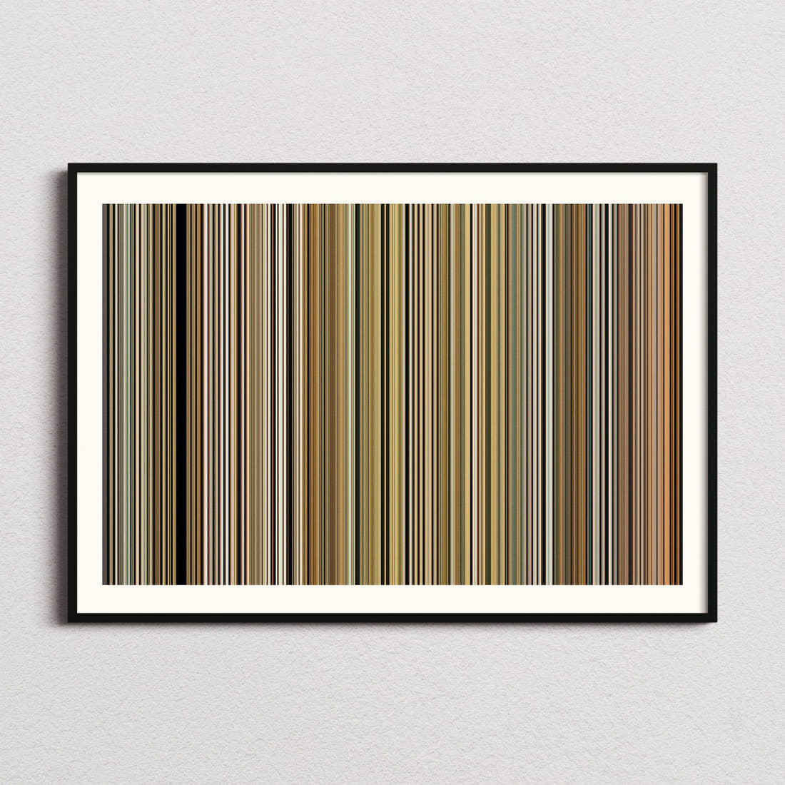 Taste of Cherry Movie Barcode Poster - Barcode Only