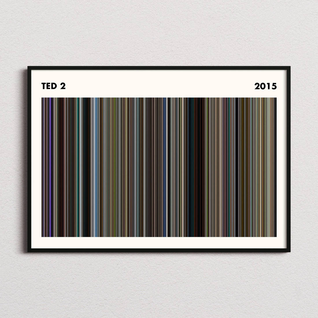 Ted 2 Movie Barcode Poster - Simplified