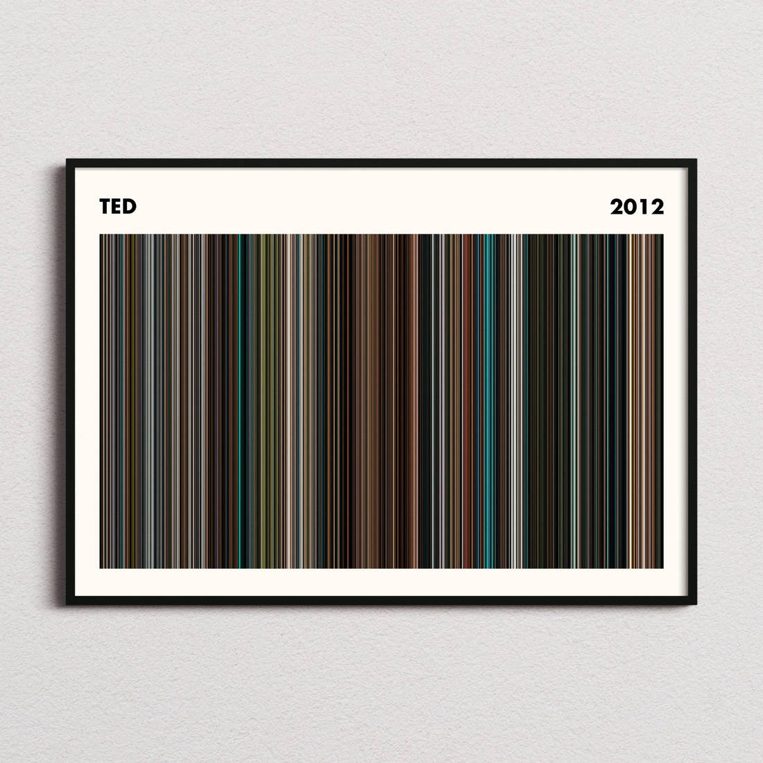 Ted Movie Barcode Poster - Simplified