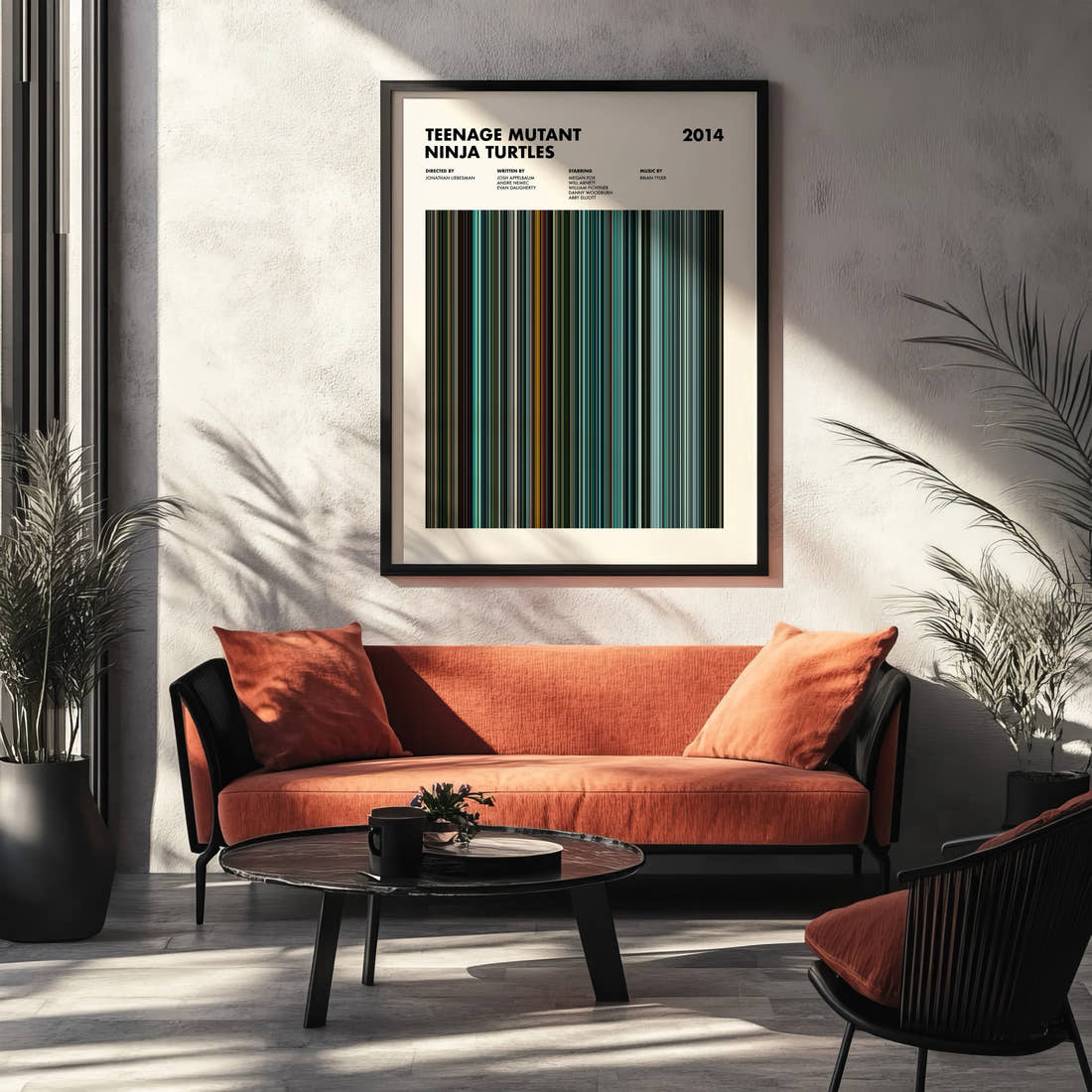 Teenage Mutant Ninja Turtles Movie Barcode Poster