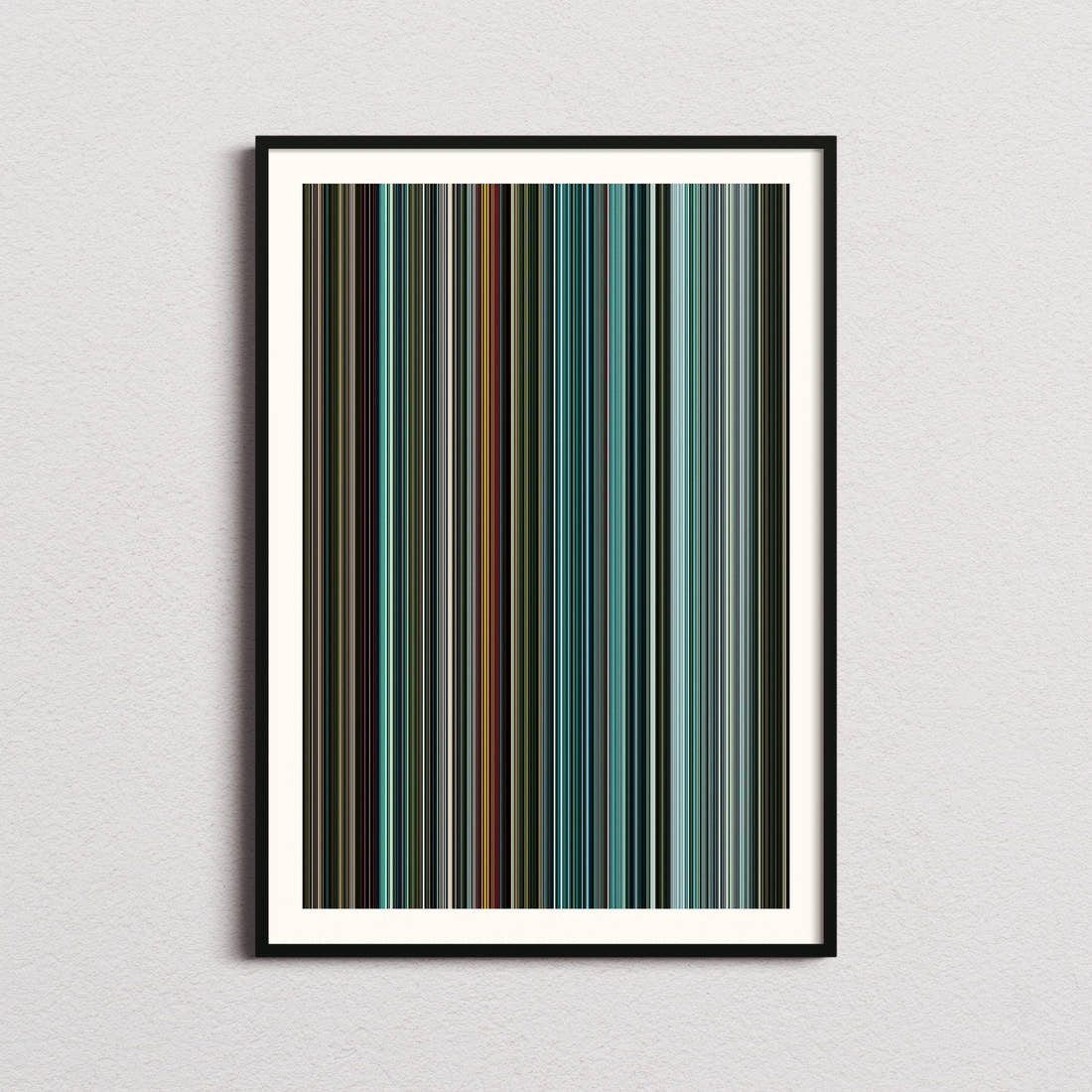 Teenage Mutant Ninja Turtles Movie Barcode Poster - Barcode Only