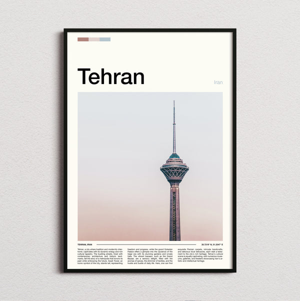 Tehran - Milad Tower - Travel Print