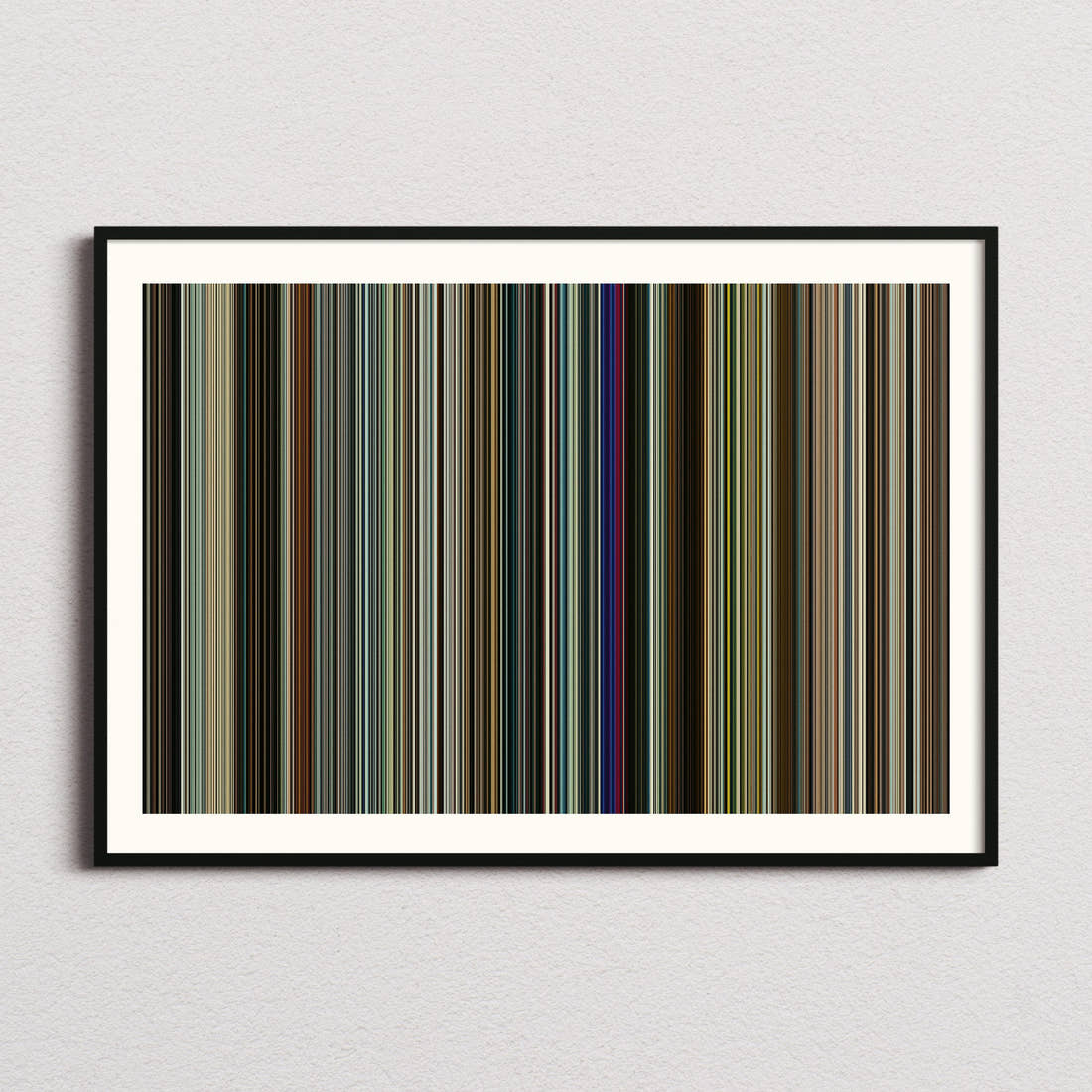 Tenet Movie Barcode Poster - Barcode Only