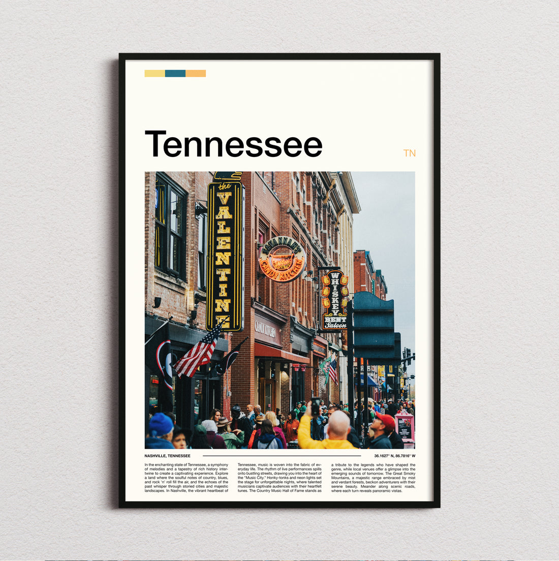 Tennessee - Neon Bar Signs - Travel Print