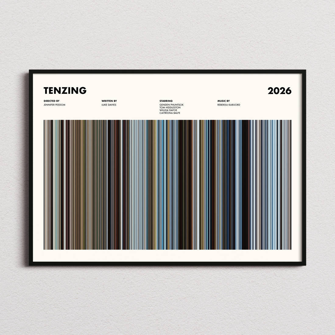 Tenzing Movie Barcode Poster