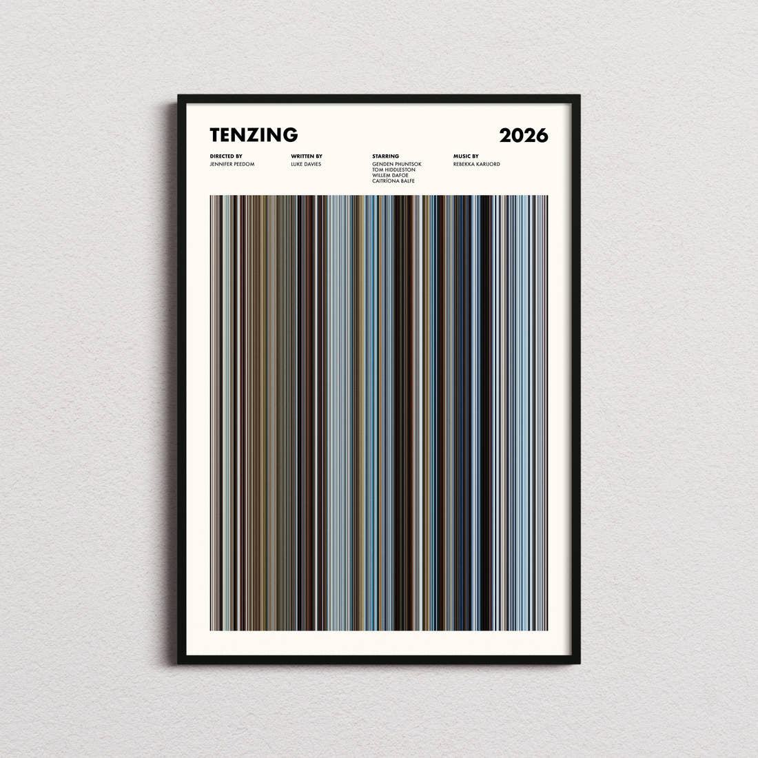 Tenzing Movie Barcode Poster