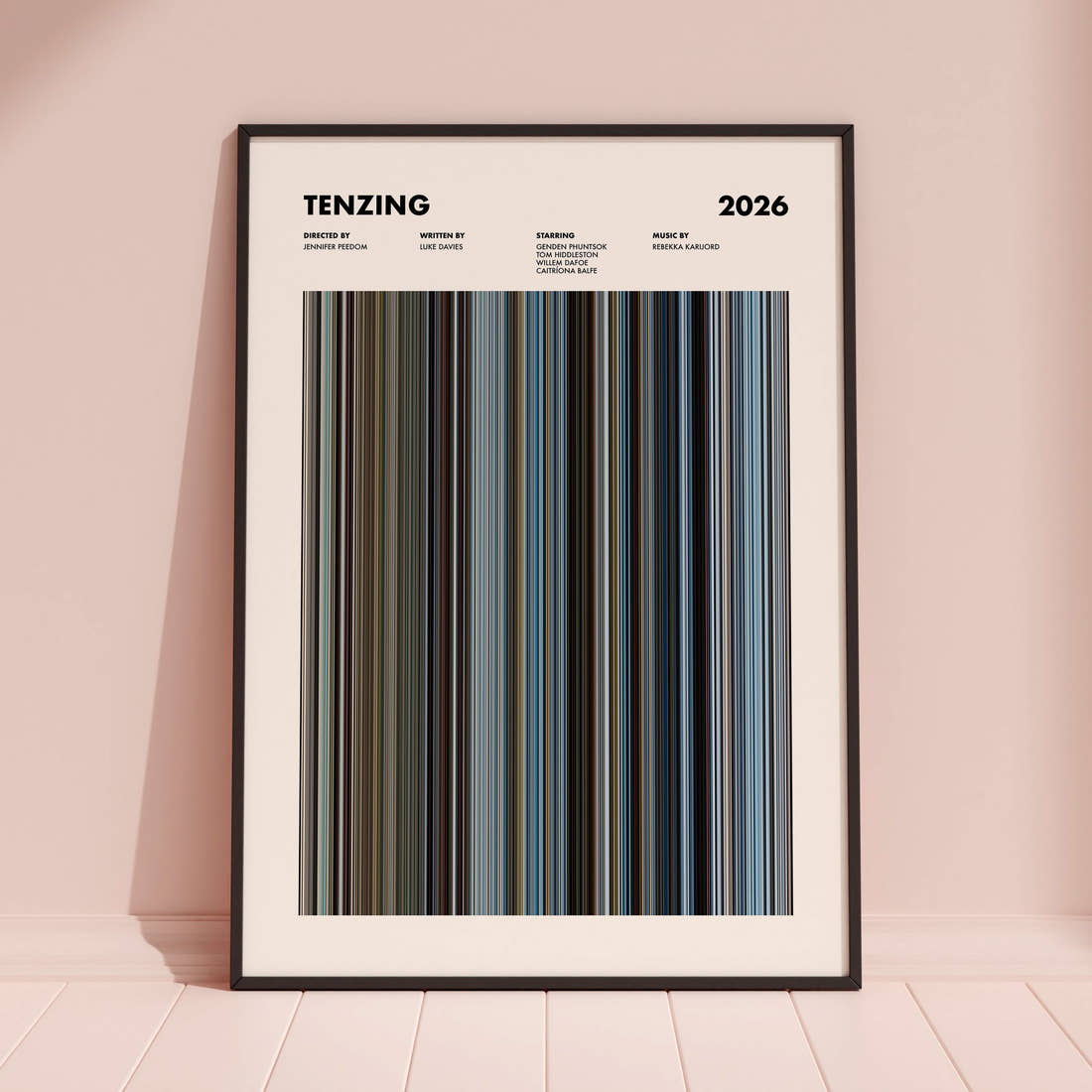 Tenzing Movie Barcode Poster