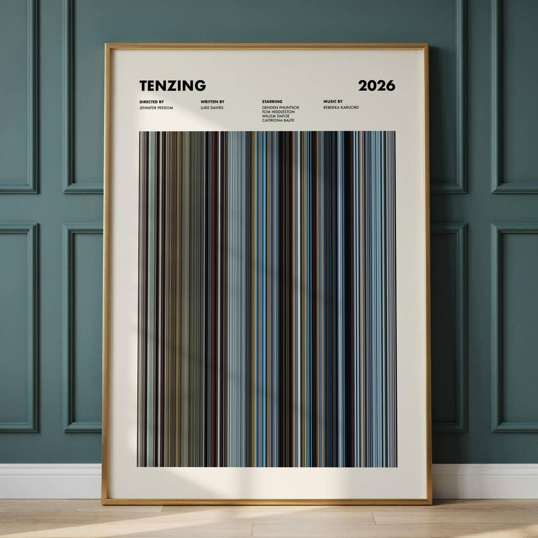 Tenzing Movie Barcode Poster