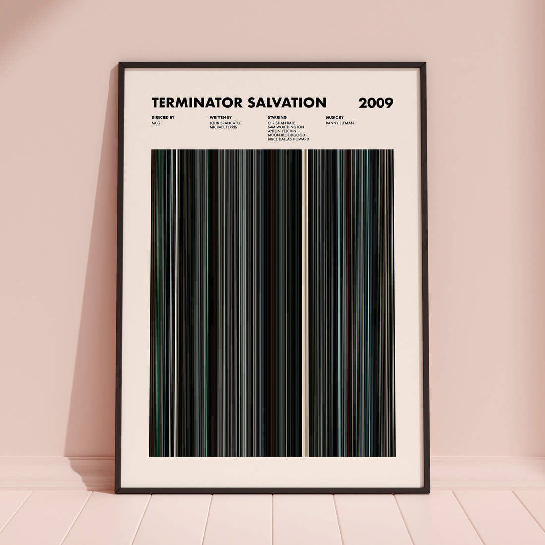 Terminator Salvation Movie Barcode Poster