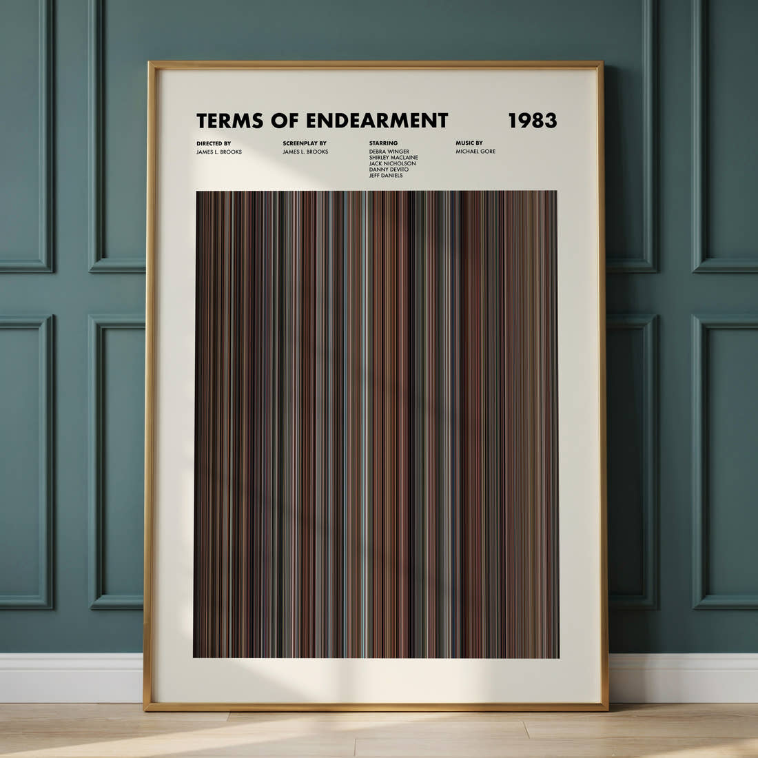 Terms of Endearment Movie Barcode Poster