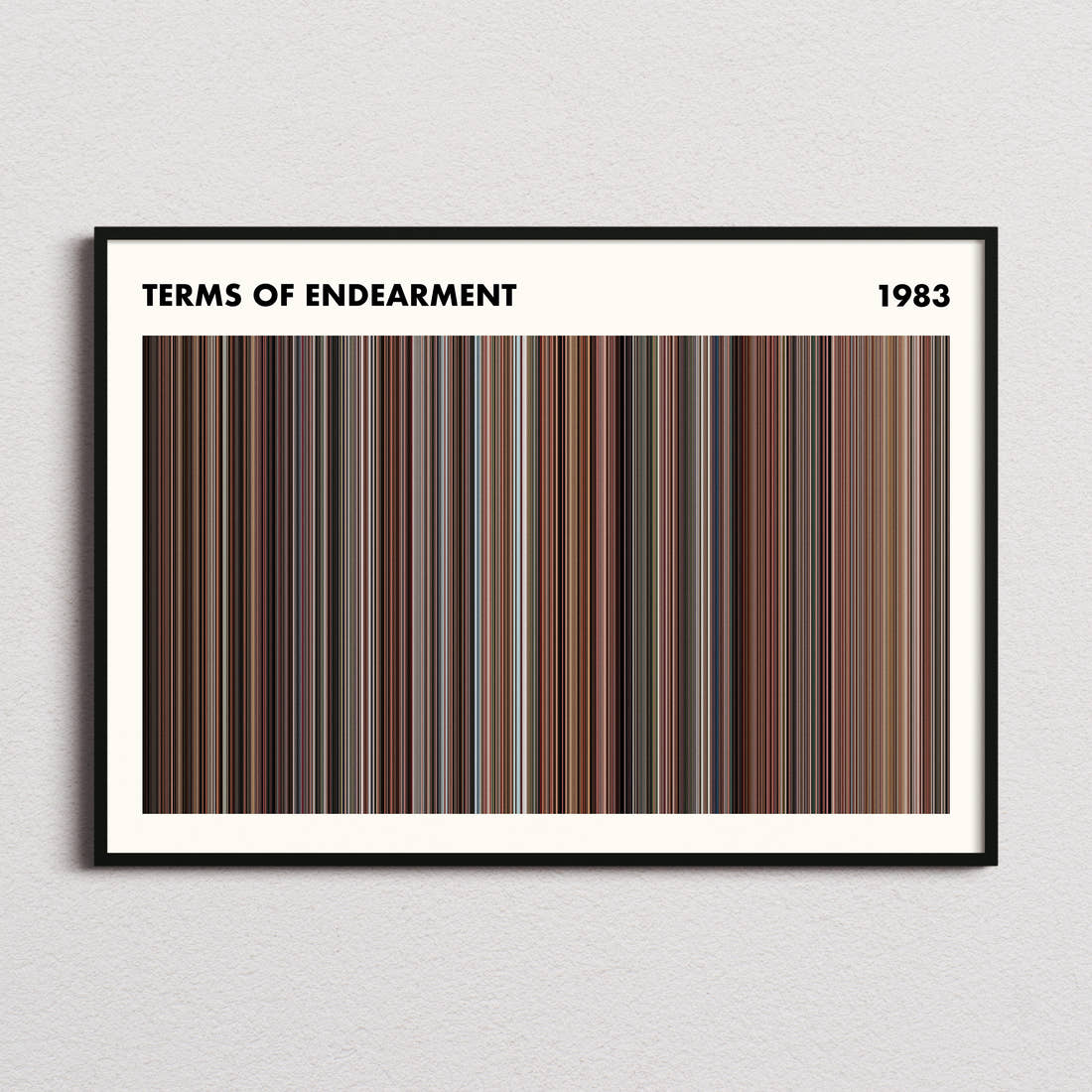 Terms of Endearment Movie Barcode Poster - Simplified