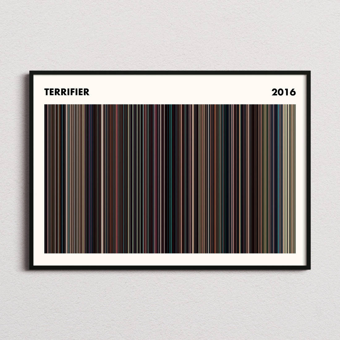 Terrifier Movie Barcode Poster - Simplified