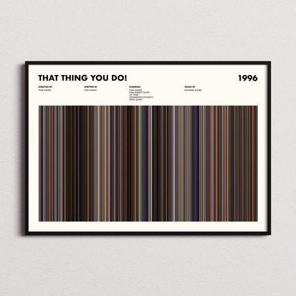 That Thing You Do! Movie Barcode Poster