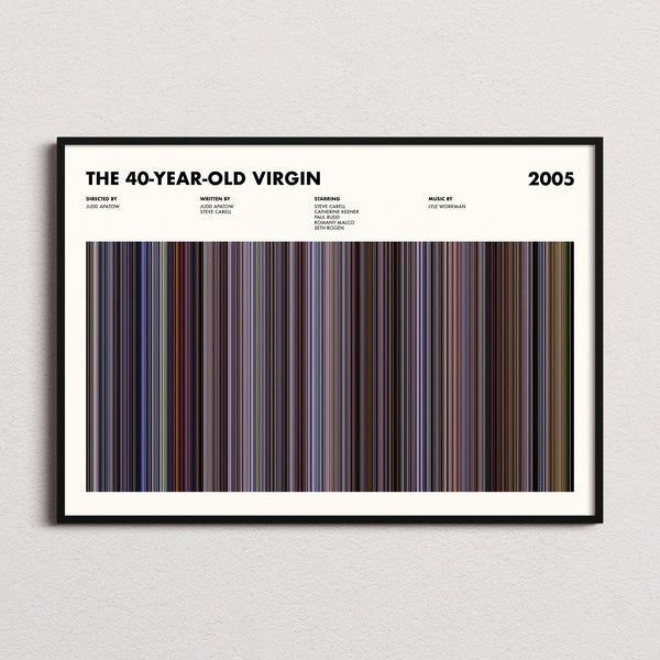 The 40-Year-Old Virgin Movie Barcode Poster
