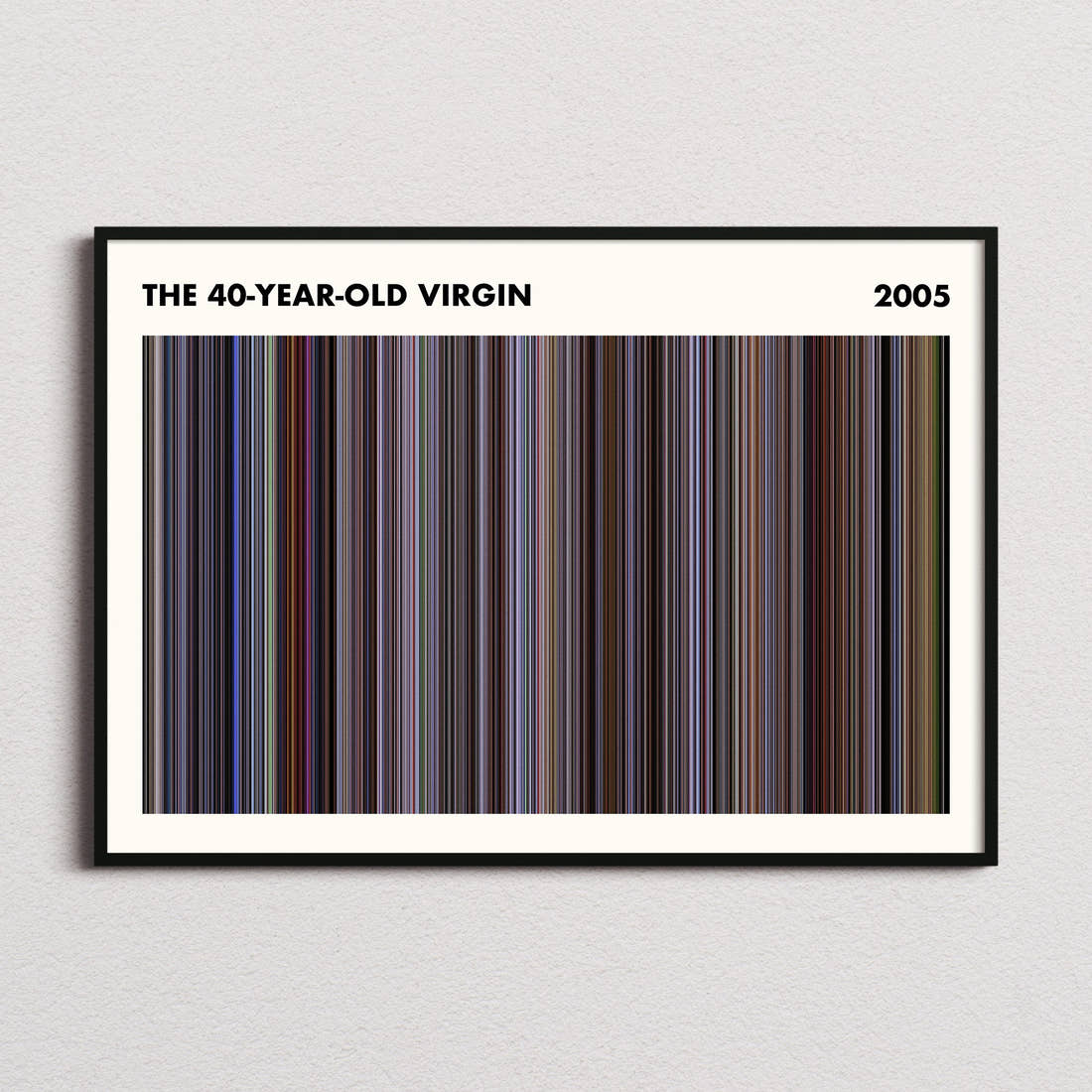 The 40-Year-Old Virgin Movie Barcode Poster - Simplified