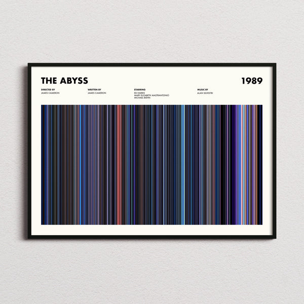 The Abyss Movie Barcode Poster