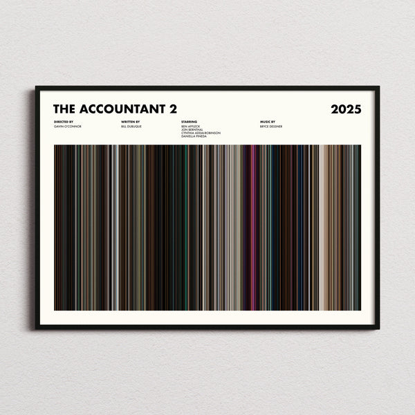The Accountant 2 Movie Barcode Poster
