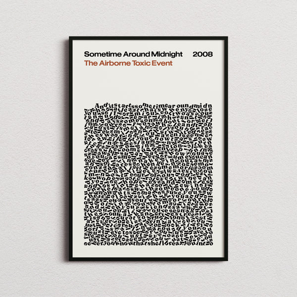 The Airborne Toxic Event Sometime Around Midnight Lyric Print