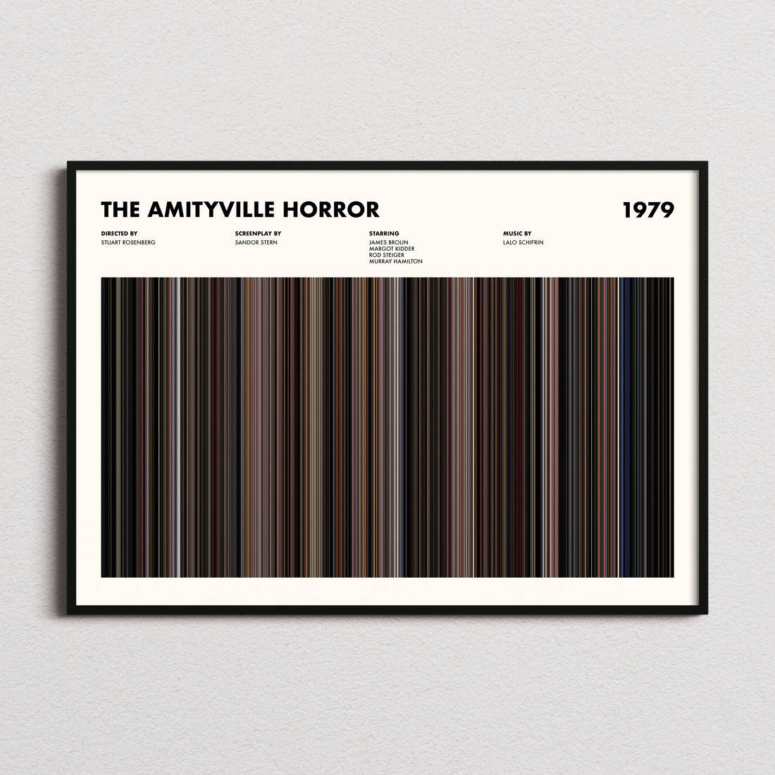 The Amityville Horror Movie Barcode Poster