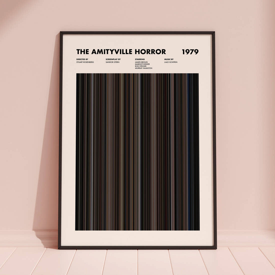 The Amityville Horror Movie Barcode Poster